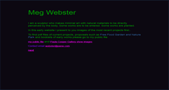 Desktop Screenshot of megwebsterstudio.com